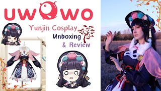 Genshin Impact Yunjin cosplay unboxing and review  UWOWO Cosplay [upl. by Elem]