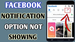 Fix Facebook Notification Option Not Showing  Facebook Notification Problem [upl. by Cairistiona]