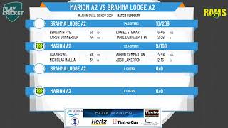 Marion A2 v Brahma Lodge A2 [upl. by Hirschfeld]