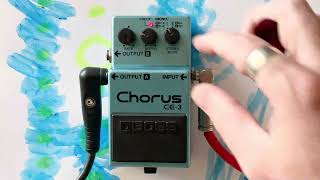 Boss CE3 Chorus Pedal 1983 Made in Japan [upl. by Einafpets]