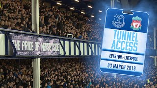 WHAT AN ATMOSPHERE  TUNNEL ACCESS EVERTON V LIVERPOOL  MERSEYSIDE DERBY [upl. by Dewayne]