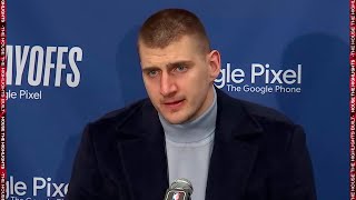 Nikola Jokic Talks Game 3 Win vs Timberwolves Postgame Interview [upl. by Rambert]