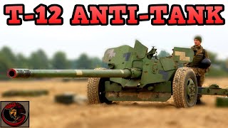 The Russian T12 Antitank Gun  100mm SMOOTHBORE SNIPER [upl. by Hammond]