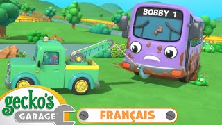 Fais attention Bobby   Le Garage de Gecko｜Camions pour enfants [upl. by Leba]