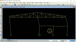 Steel frame with SAP2000 05 [upl. by Fisoi268]