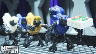 Halo Animation  Grunt Pizza Delivery  Mega Bloks [upl. by Rhoades]