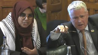 MP clashes with Muslim activist ‘That is absolutely outrageous’ [upl. by Ryley]