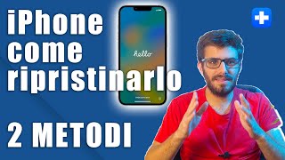 Come Ripristinare iPhone  2 Metodi  iTunes e Dr Fone [upl. by Maribeth488]