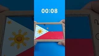 Amazing PHILIPPINES 🇵🇭 Flag Cardboard Pinball Puzzle Gameplay pilipinas [upl. by Alilad693]