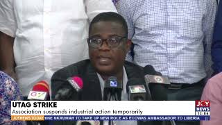 UTAG Strike Strike suspended for 14 days  Joy News Today 22222 [upl. by Thom]