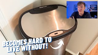 Upgrade Your Space with the NINESTARS DZT5013 Touchless Trash Can  Amazon Home Review [upl. by Beau]