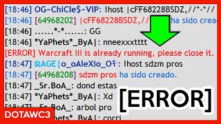 ERROR Warcraft III is already running please close it [upl. by Fu27]