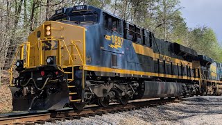 CSX M652 featuring 1897 MONON and CSX B484 featuring Boxcar Bobby amp Andy Ran Dandy [upl. by Nueormahc333]