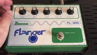 Ibanez FL 305 Flanger Demo [upl. by Enwad315]