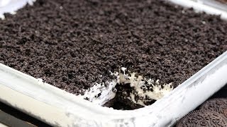 EASY FROZEN OREO DESSERT by SweetSpicyKitchencom [upl. by Evadnee103]