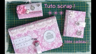 Tuto scrap Porte carte fidélité [upl. by Rayna]