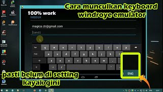 Cara mengaktifkan Keyboard di Emulator Windroye [upl. by Rhona]