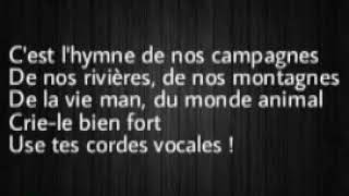 Tryo L hymne de nos campagnes  paroles [upl. by Malina]