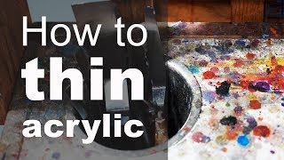 How to thin acrylic paint [upl. by Canty]