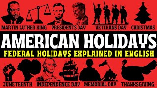 American Federal Holidays in English  Juneteenth  Traditions  English Speaking Practice 🇺🇸 🎉 ✅ [upl. by Aivatan744]