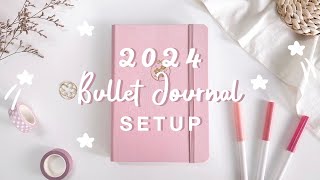 🎀 my 2024 bullet journal setup GIVEAWAY [upl. by Eehc190]