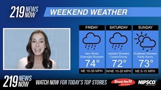 219 News Now Check out the weekend forecast with Zoe Mintz 9272024 [upl. by Neicul]