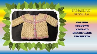 💛💞💋💝 Morbido golfino a uncinetto per neonato 03 mesi crochet uncinetto handmade italianfashion [upl. by Eniarral907]