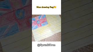 🇳🇺Niue drawing flag🇳🇺 [upl. by Gaul]