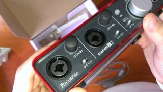 AudioTechnica AT2020  Focusrite scarlett 2i2 обзор тест обзор unboxing [upl. by Husein]