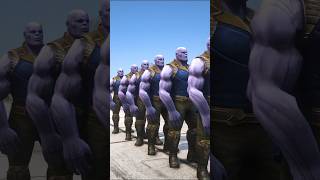 SUPERHEROS VS THANOS TEAM KILLING CHALANGE WHO IS BETTER shorts 5 [upl. by Dodge]