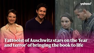 Tattooist of Auschwitz stars on the fear and terror of bringing the book to life  Yahoo Australia [upl. by Hepsoj]