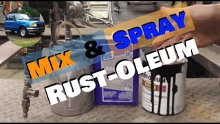 How to Mix and Spray Rustoleum Paint for a Budget Paint Job [upl. by Arriek]