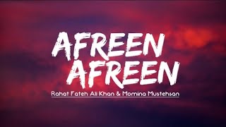 afreen afreen song lyrics [upl. by Pacificia220]