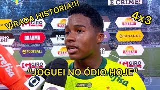 ENDRICK SOLTOU O VERBO NA ENTREVISTA PÓS JOGO  BOTAFOGO 3 x 4 PALMEIRAS [upl. by Dun]