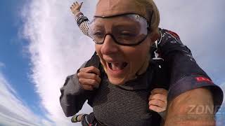 MIKAYLA CARRINGTONs DZONE Tandem skydive at Skydive Idaho [upl. by Enatan]