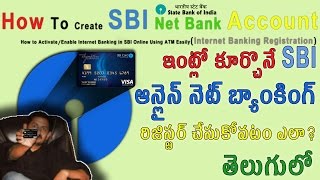 How To Create SBI Net Banking Account Telugu తెలుగులో TechLogic [upl. by Cohen]