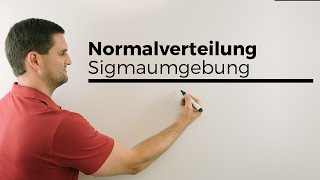 Normalverteilung k gesucht Anschaulich mit Sigmaumgebung ohne PhiTabelle [upl. by Tizes]