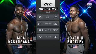 Impa Kasanganay vs Joaquin Buckley Highlights UFC Fight Night HD [upl. by Naitsyrk144]