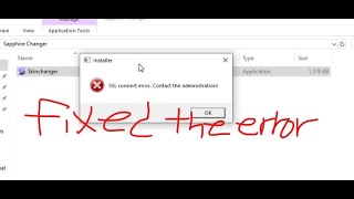 How to fix SSL error on sapphire changer WATCH FULLY I EXPLAIN IMPORTANT STUFF NEAR THE END [upl. by Labinnah]