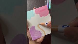 Doms pastel brush pen  boho art  youtubeshorts creativecornerbyvarsha domsbrushpens [upl. by Nedearb]