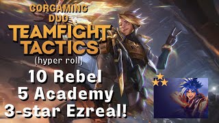 3 Star Ezreal  ACADEMY TEACHINGS  TFT Into the Arcane  Teamfight Tactics Set 13 [upl. by Deppy]