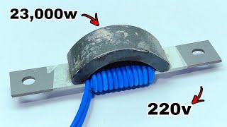 New technique how to make 220v 23000w free energy generator use super capacitor [upl. by Aihsela]