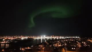 Northern lights Aurora borealis Reykjavik [upl. by Charis153]