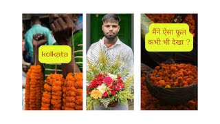 फूल बाजार कलकता🔥 mullick ghat flower market hawrahbridge kolkata trending youtube [upl. by Chouest]