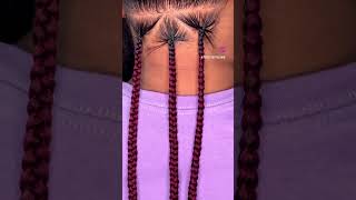 Tucking hair explore braids viral hairstyle knotlessbraids trending atlantabraiders [upl. by Geraldina]