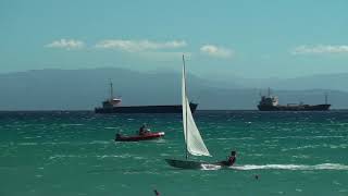 High Wind Laser Sailing  18 Knots [upl. by Ytak779]