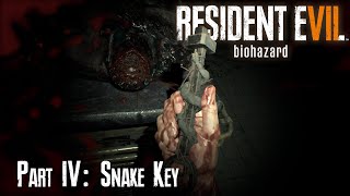 RESIDENT EVIL7 MADHOUSE Walkthrough Part 4 Snake Key [upl. by Joo]