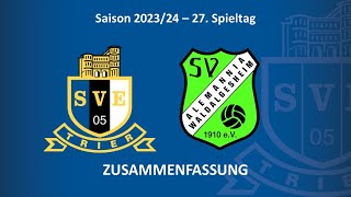 SVETV Eintracht Trier vs SV Waldalgesheim  Highlights 27 Spieltag Saison 2324 [upl. by Koss308]