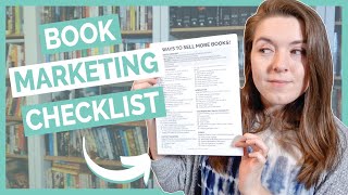 45 Ways to Sell More Books  Book Marketing Idea Checklist [upl. by Toomin]