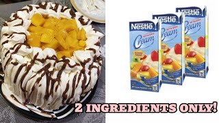 EASY FROSTING USING NESTLE CREAM  step by step guide  I can cook 🍽️ [upl. by Delastre]